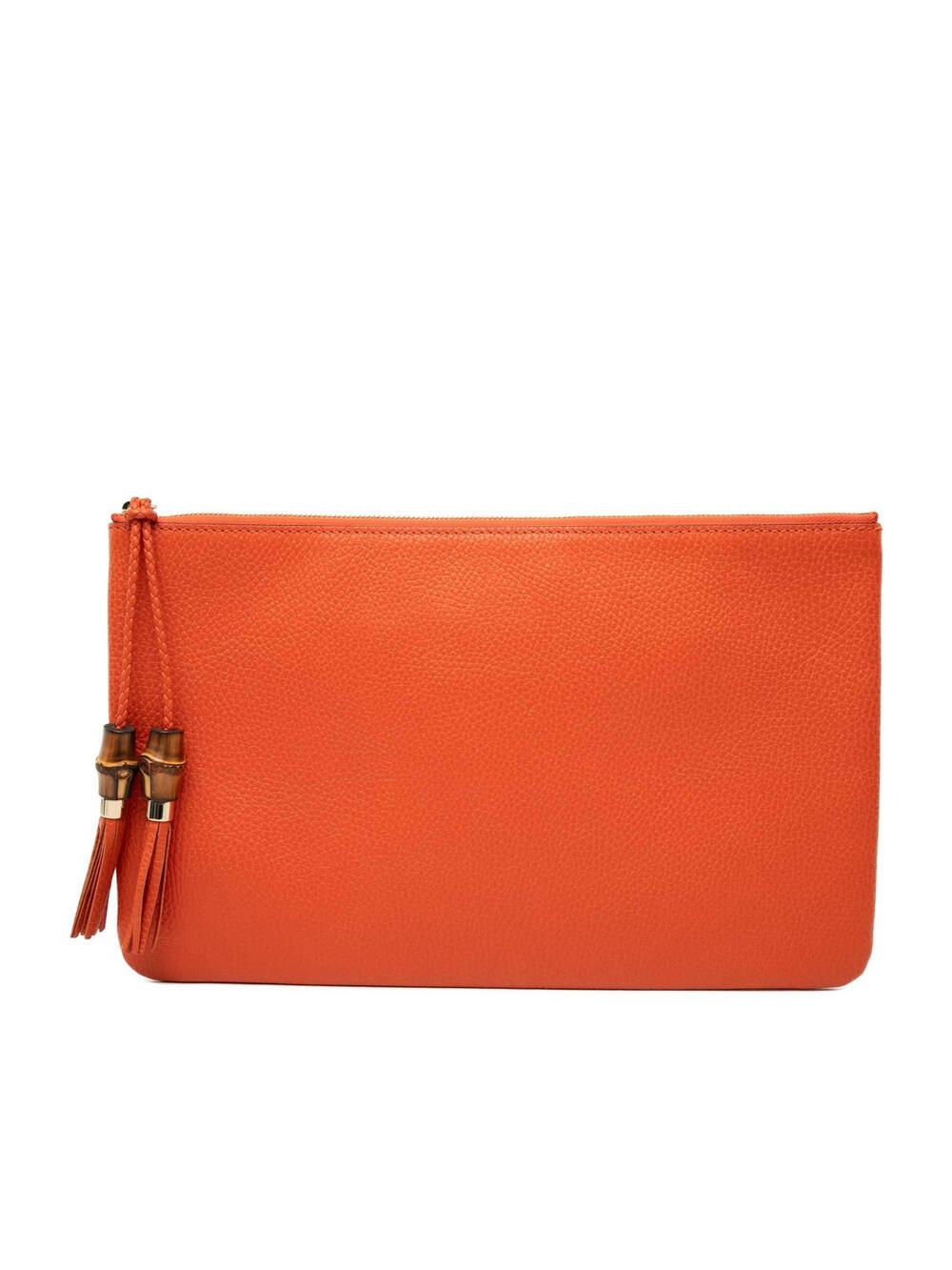 Gucci Calfskin Bamboo Tassel Clutch #362575G33B